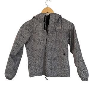 The North Face Girls DryVent Hooded Full Zip Windbreaker Jacket Sz S (7/8)